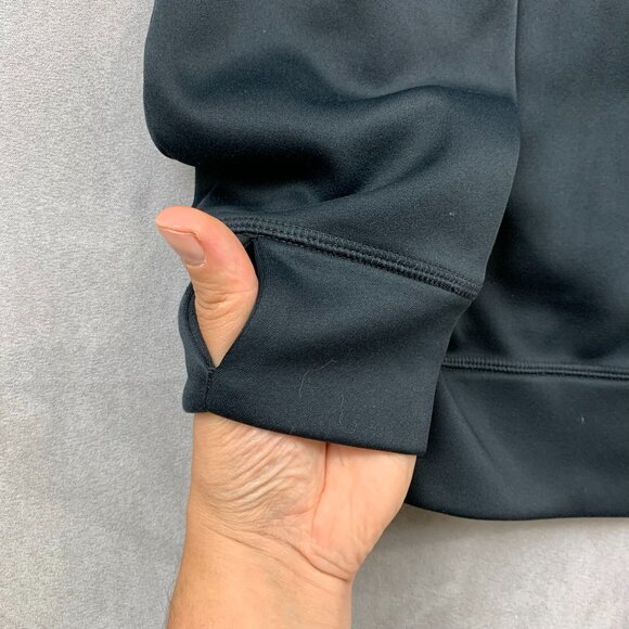 Burton Mens Sweater Small Black Crown Bonded Pullover Hoodie Snowboarding Logo - Picture 9 of 9